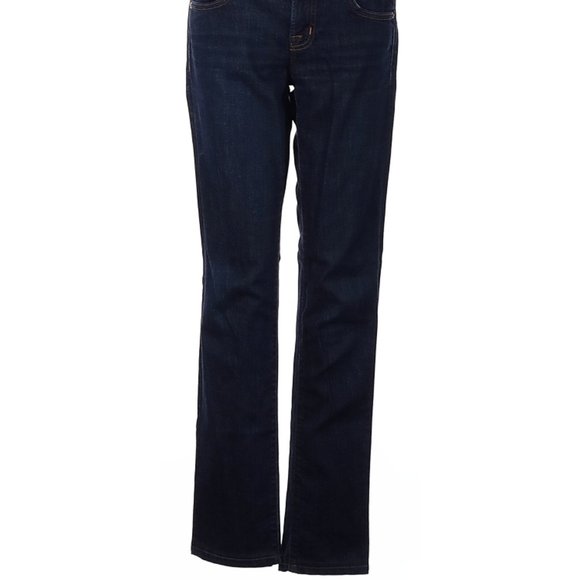 J Brand Jeans Blue Whiskering Straight Leg Cut High Rise Sz 26 #464 - Picture 2 of 4
